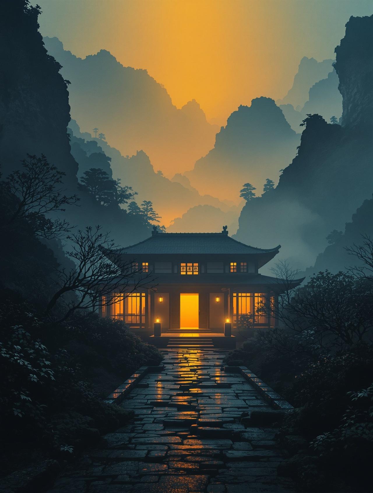 在线伦理影院独播剧《迷雾山庄》高清海报